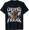NEW Cat Meme Certified Freak Funny Cat Gift T-Shirt - MADE IN USA