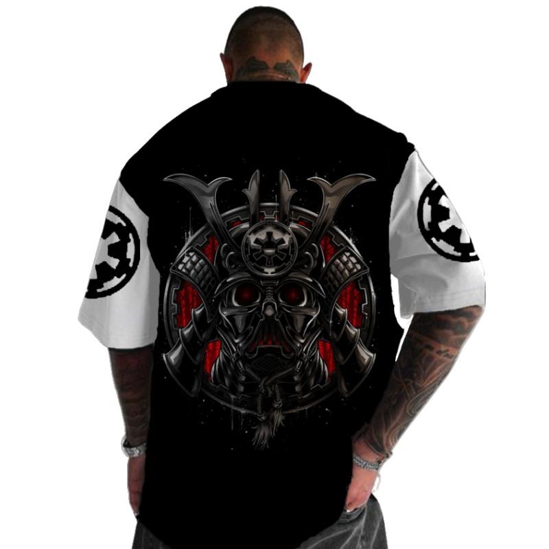 Japan Samurai Spirit T-shirts För Män Japansk Stil Rycktryck Lös Oversized Mode Toppar T-shirt Bushido Manliga Gåvor Tees