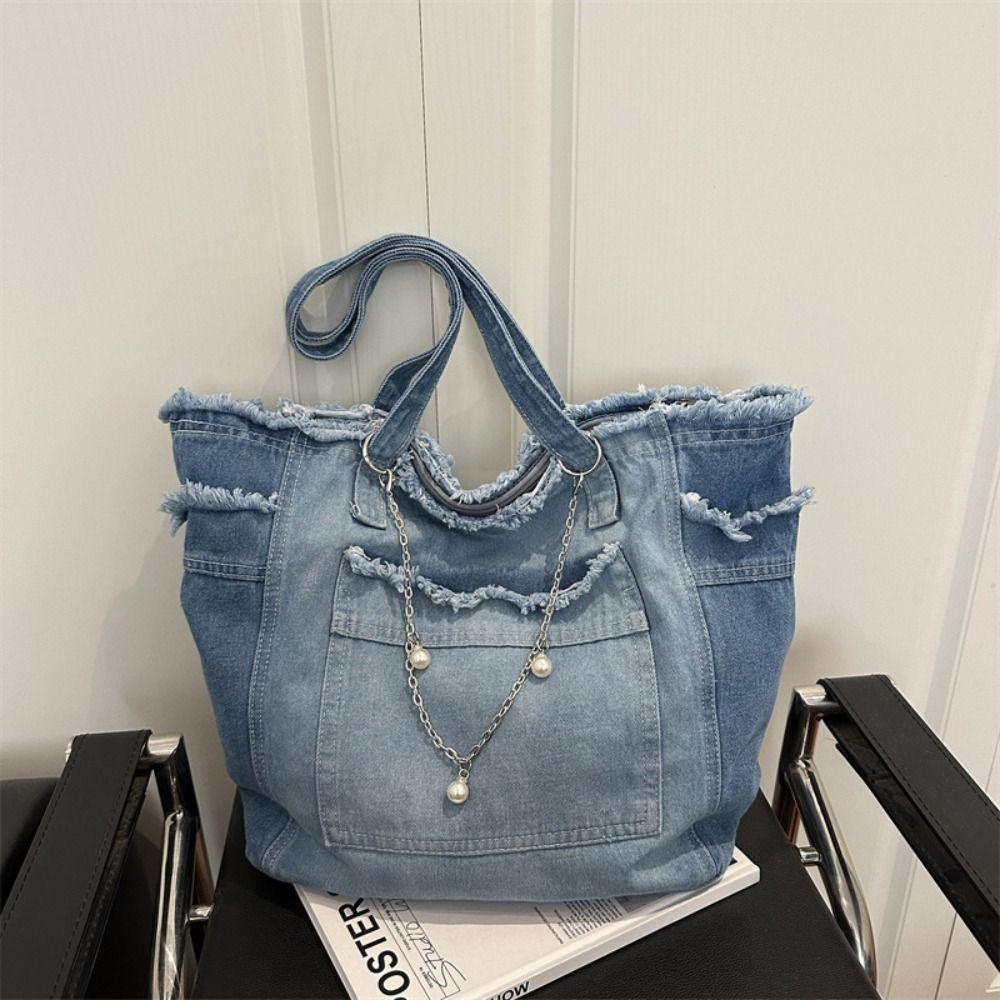 Retro Canvas Tote Bag Korean Style Handbag Sweet Underarm Packs  Outdoor