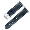 First Layer Real Cowhide Retro Leather Watch Strap Replacement for Apple Watch Series 1 2 3 4 5 7 8 9 SE Smart Watch Accessory