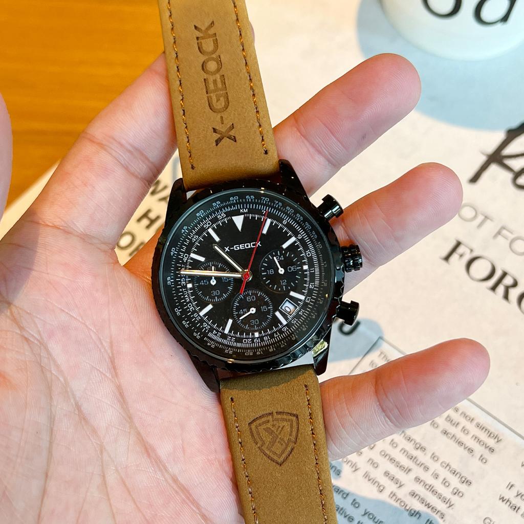 Fashion Watch Men'S Multifunctional Luminous Calendar Men'S Watch Retro High Value Trend Handsome Quartz