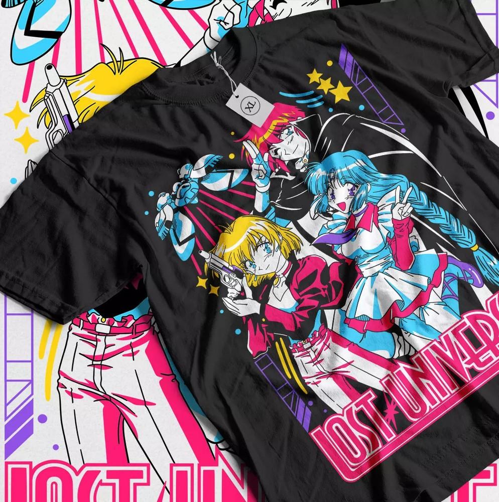 KanzakaDex Anime Manga Kane Blueriver Hoshi Girl  Black Unisex T-Shirt XXXXL