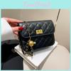 Bag Fashion Crossbody With Lingge Design And Chain Shoulder Strap Metal Ball