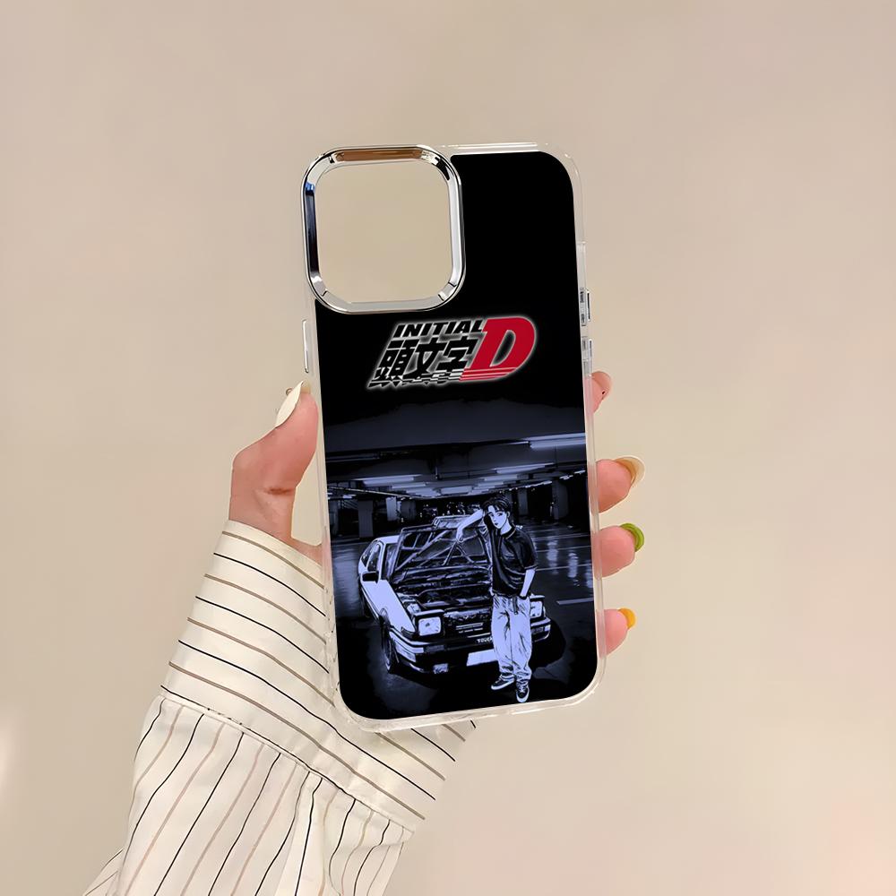 ANIME Initial D Phone Case For IPhone 17 Air 16 15 14 13 12 11 Pro Pro Max Plus Transparent Soft Cover