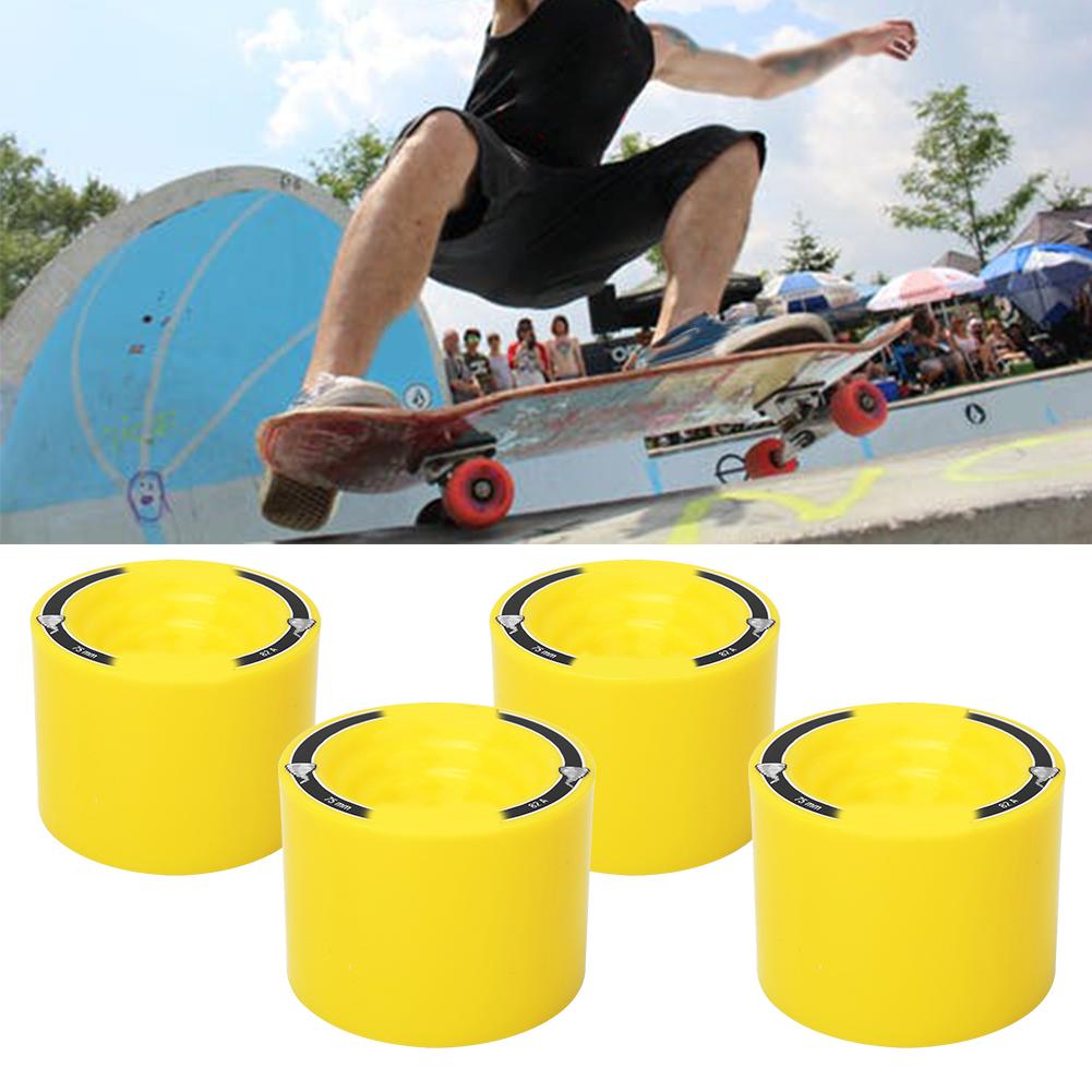 4PCS MS2603 High Elastic PU Skateboard Double Rocker Wheel Long Board Downspeed Sliding Wheels Accessories