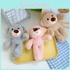 Adorable Porte-clés Ours en Peluche Animal en Peluche Doux Breloque Sac à Dos Jouet Pour Enfants et Adultes