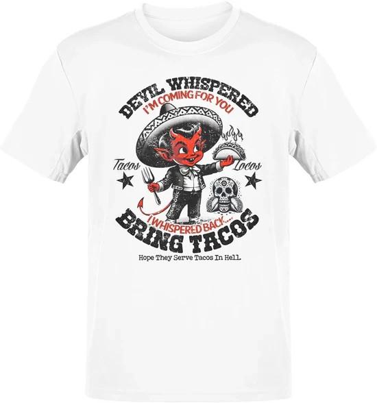 The Devil Whispered Tacos Locos Vintage Tee XL