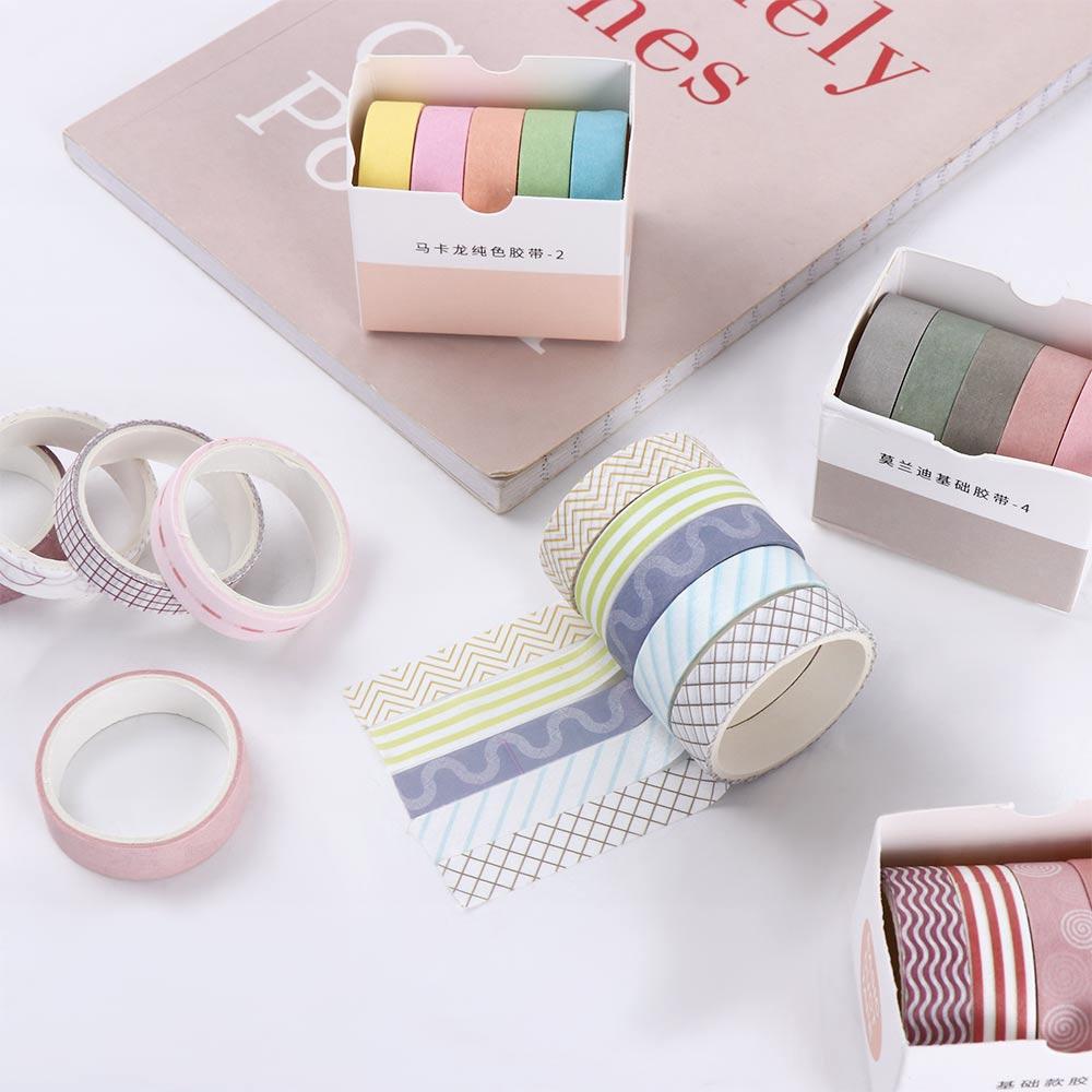 Supply Solid Color Handbook Tape Scrapbooking Adhesive Tape Decorative Tape Tape Set Masking Tape