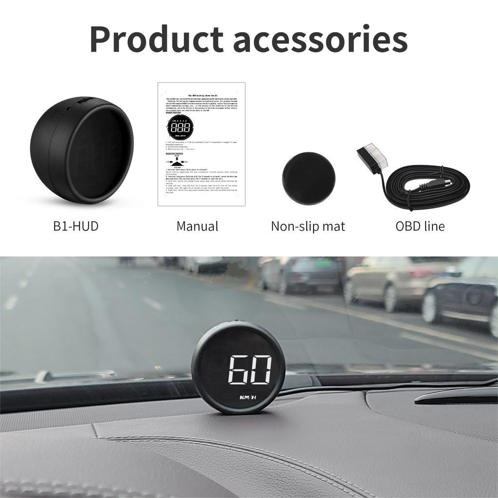 G1 Auto Car Speedometer B1 Obd2 On-board Computer HUD OBD II Digital Head Up Display KMH Electronics Accessories For All Cars