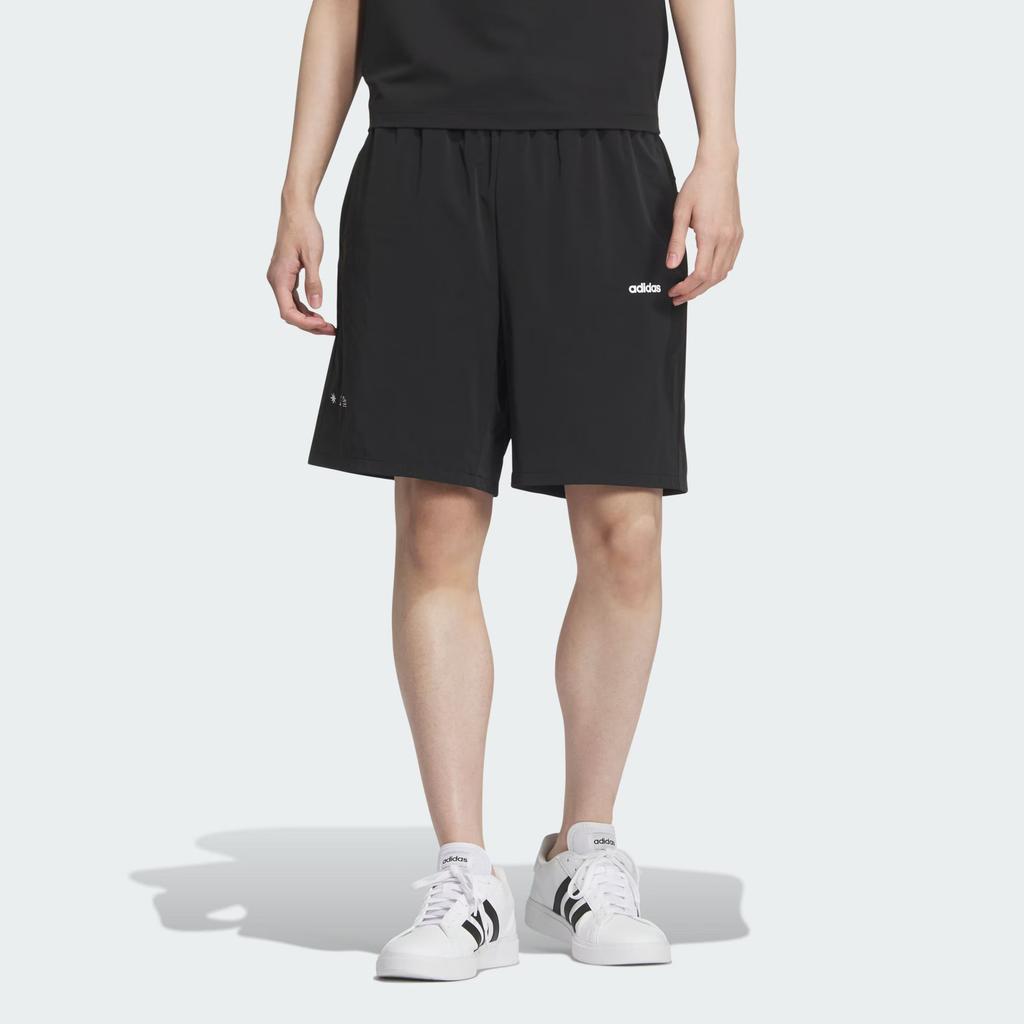 Adidas Breathable Quick-Dry Five-Point Casual Shorts Men shorts Black JJ3378