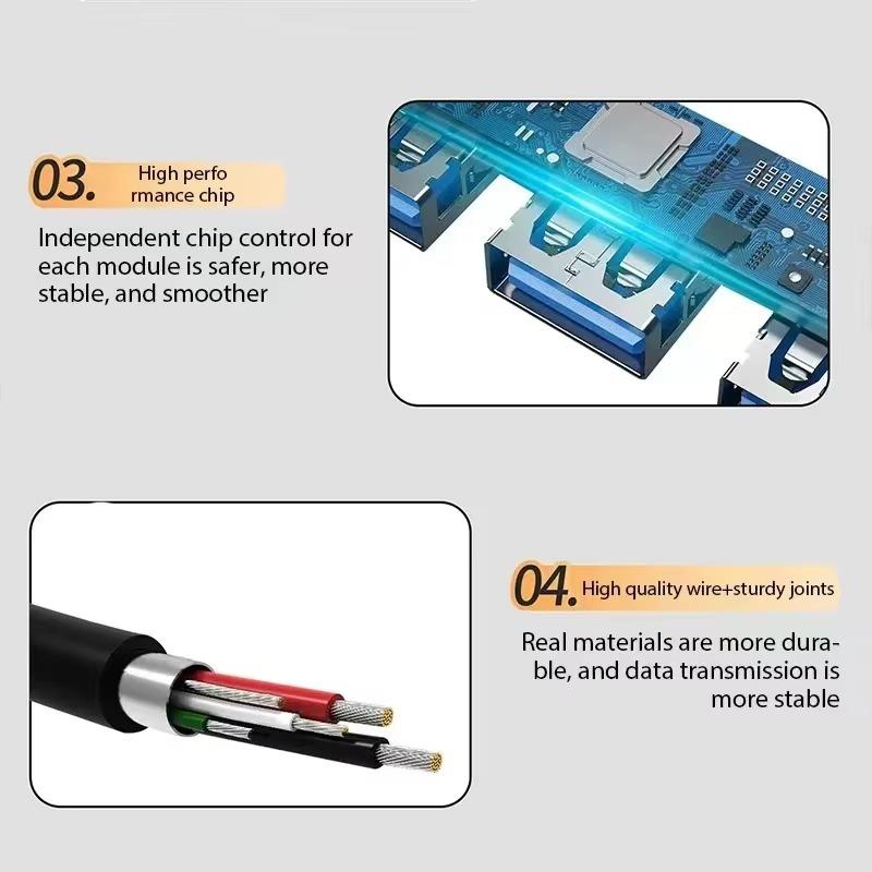 7 In 2 USB HUB Type C HUB Multi USB Splitter USB Adapter OTG USB To USB 3.0 HUB for Macbook Pro 13 15 Air Mi Pro PC Laptop