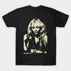 Men Black Print T-shirt Doro Pesch 80S No-Cut Transfer Paper Print Cotton Tshirt