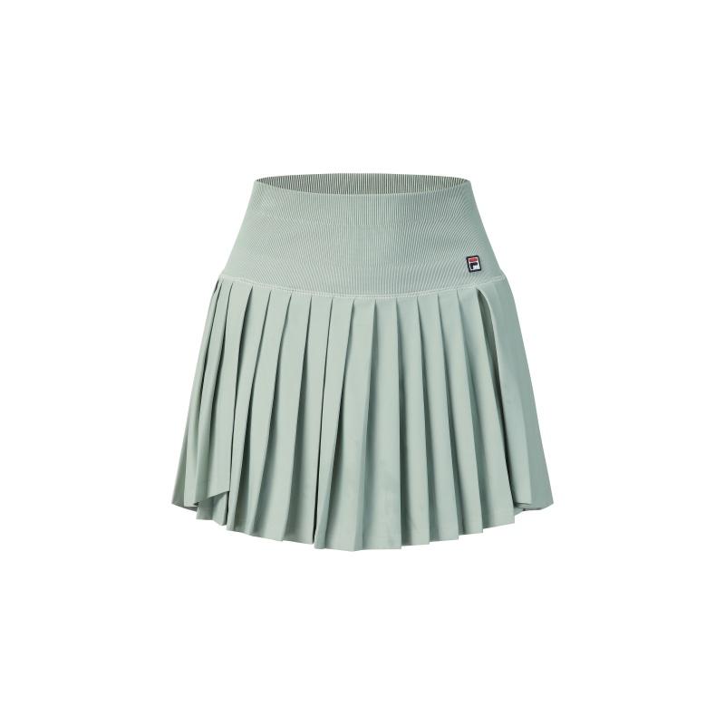 Fila Tennis Susan Skirt Fashion Simple Classic Sports Training Versatile Comfortable Tennis Skirt Women Skirts Water-Grass-Gray-Green A11W623310FGN