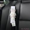 Authentic Wishing Rabbit Car Safety Belt Shoulder Pad Cover Car Interior Design Cute Doll Safety Belt Decoration New Car Gift