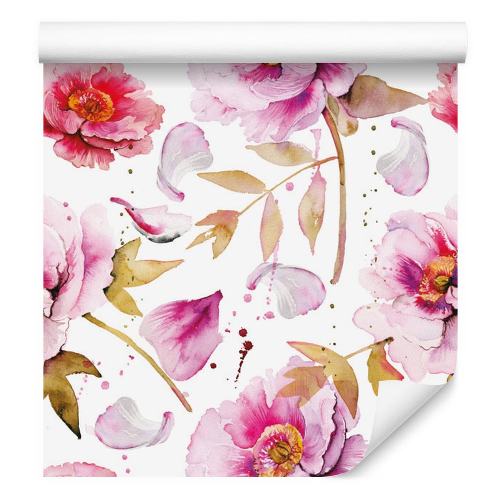 Peony wallpaper in colors for living room and bedroom 50x1000