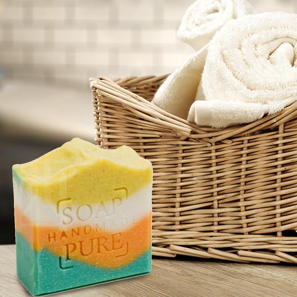 Aloe Lemon Handmade Soap Cleansing Moisturizing Bath Shampoo Soap Skin