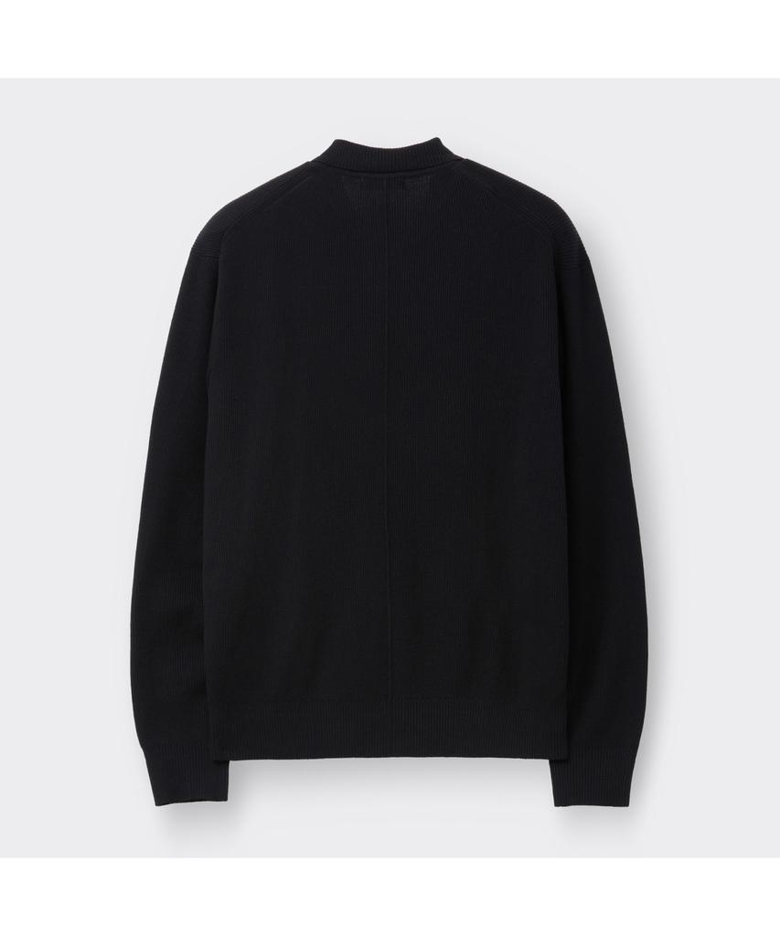 Customellow [Essentials] Black Texture Cardigan C9Wam26111Bkx