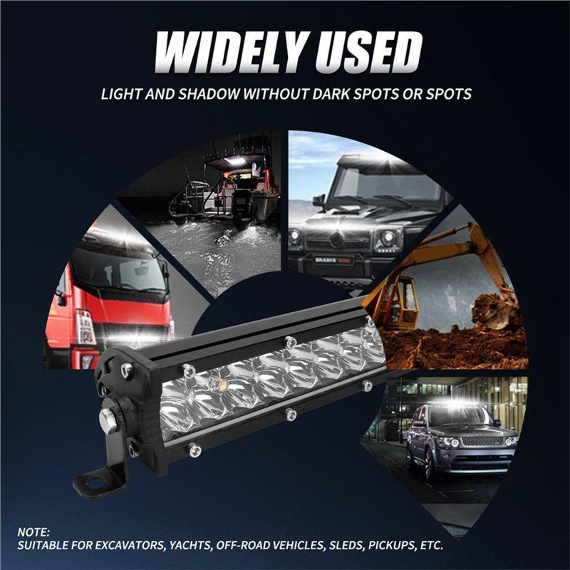 For Moto Jeep ATV 4WD SUV Compatible 12V 24V LED Work Light Bar Set Dual Color Modes White Yellow Flashing