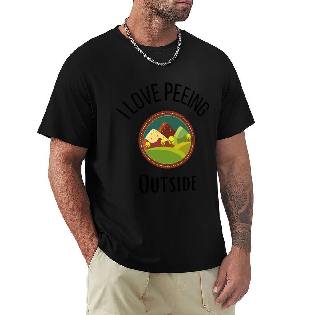 I Love Peeing Outside Funny Gift Idea For Tshirt Outdoor Working Tshirt