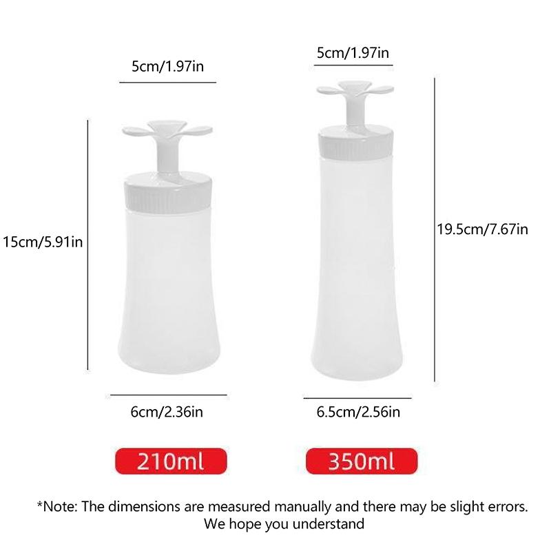 210/350 ml Gewürz-Quetschflasche, umkehrbare Behälter für Honig/Ketchup/Marmelade/Salat, Dressing-Spender, Lunchbox, Quetschgläser