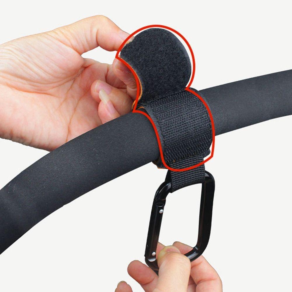 Universal Stroller Hooks Brown Carabiner Clips Ideal Stroller Accessories for Parents and Travelers