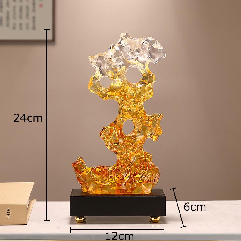 

Colored Taihu Stone Resin Coral Ornaments Desk Decoration Modern Crafts Abstract Artwork Coral Sculpture Room Aesthetic Decor