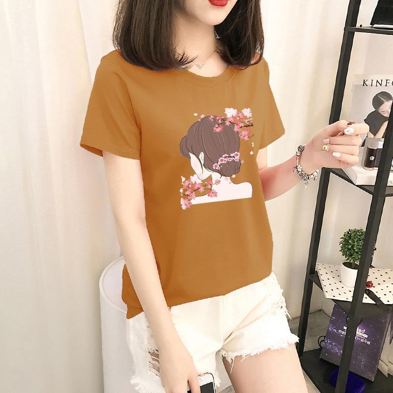 

GMXIA Футболка с коротким рукавом Женская Свободная Женская Футболка с круглым вырезом Базовая XXL