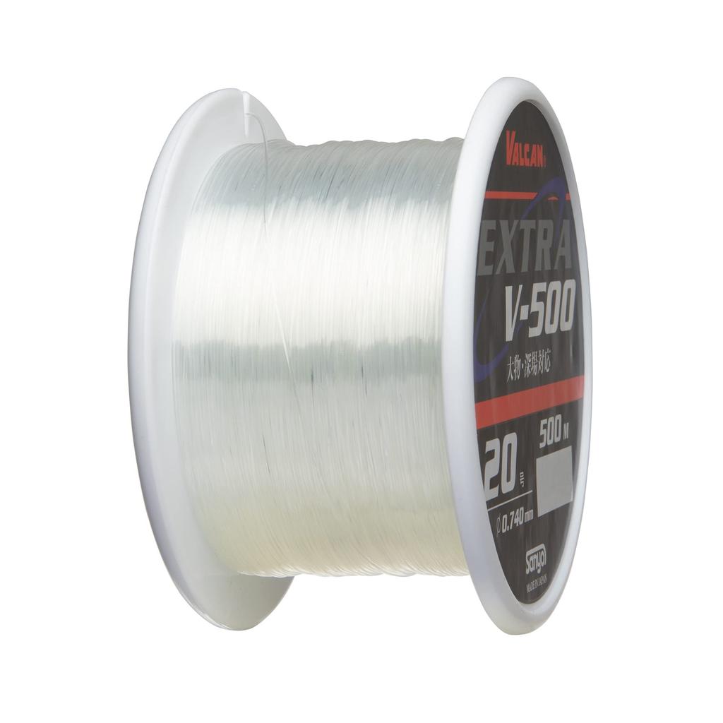 Sanyo Nylon Vulcan Extra V-500 Nylon Line, 500m, Size 12, Natural Clear