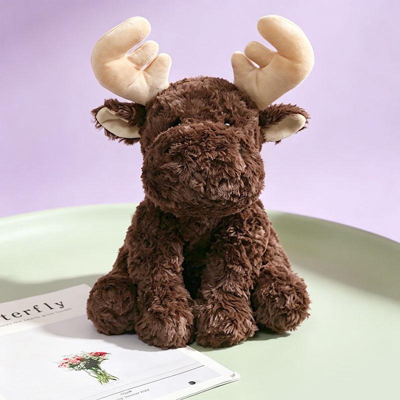 Cross-Border Plush Animal Dolls: Panda, Fox & Highland Cattle Creative Plush Toys