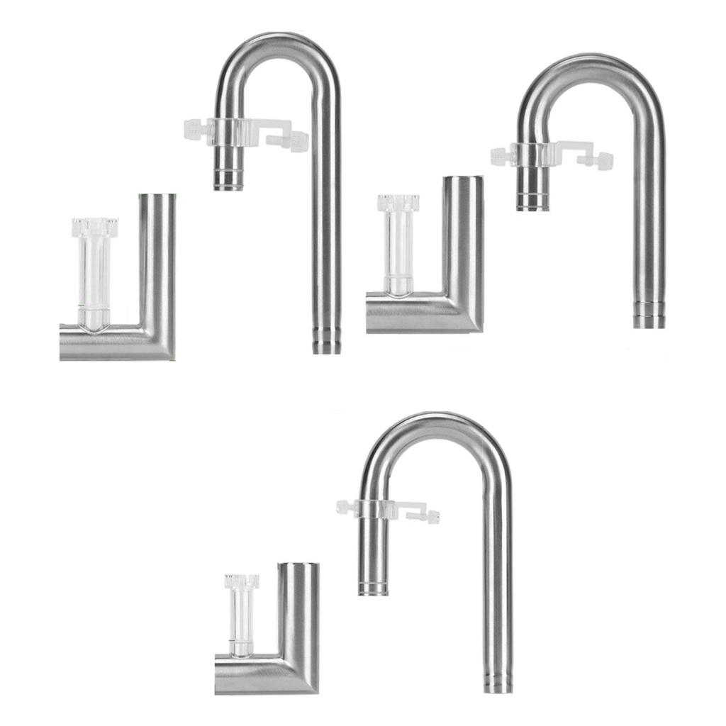 Aquatic Lily Tube Outflow Set Stainless Steel Planted Aquariums Flexible Installation Universal Adjustable Oil Film Removal