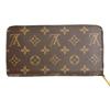 Louis Vuitton Monogram Zippy Geldbörse Monogramm-Canvas Braun Damen M42616 Gebraucht