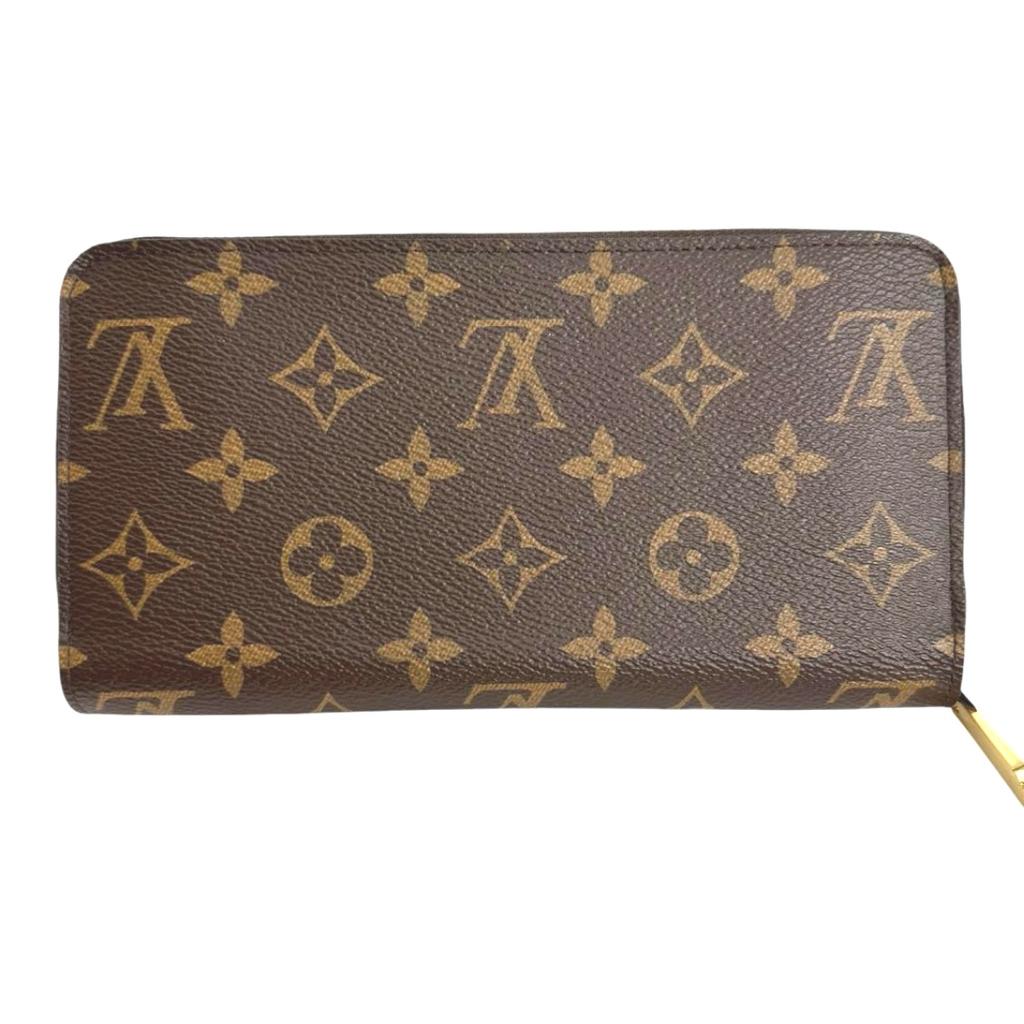 Louis Vuitton Monogram Zippy Geldbörse Monogramm-Canvas Braun Damen M42616 Gebraucht