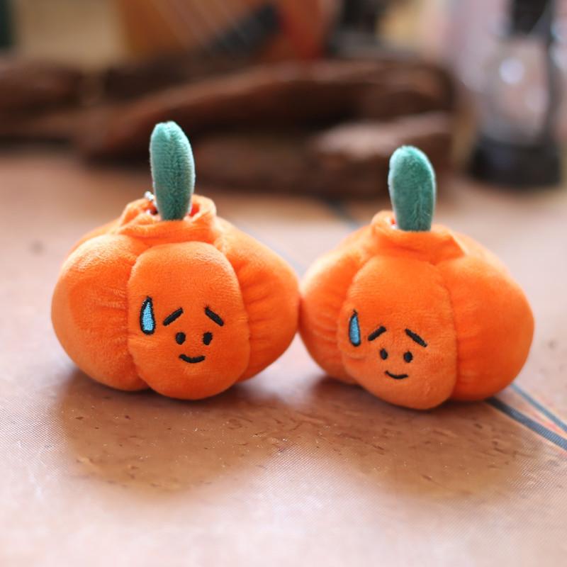 Pumpkin Plush Mini Keychain Super Soft Short Plush Toy Halloween Decor Home