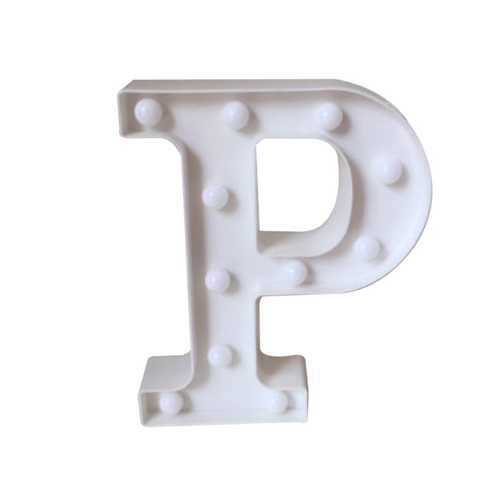 Luminous 26 English Alphabet Light Night Lamp Wedding Party Room Letter Decor