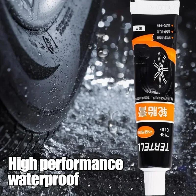 Car Tire Repair Adhesive Waterproof High Temperature Resistant Tyre Repair Liquid Black Strong Rubber Glues Car Repair Tools
