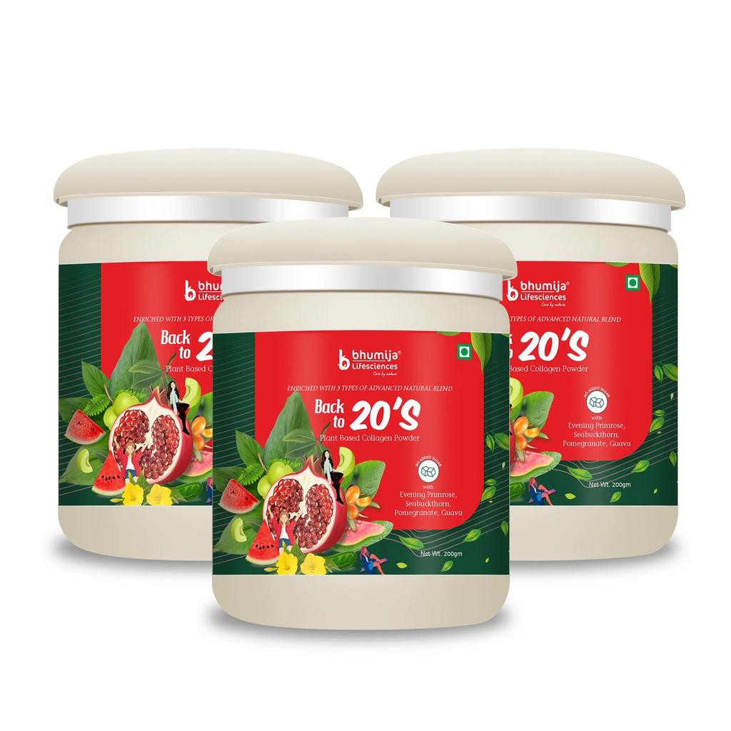 Back To 20’s Plant Based Collagen Blend Powder | Unflavoured | Multi-Ingredient