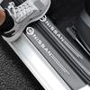 Car Carbon Fiber Door Sill Welcome Pedal Stickers For Rogue Pathfinder X-Trail GTR Note Juke Patrol Car Accessories