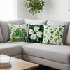 43x43cm St Patricks Day Decorations For Home Cushion Cover Clover Pillowcase Saint Patricks Irish Party Decorative Pillowcase