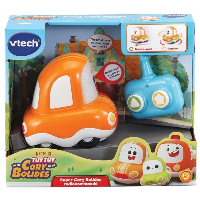 Diaľkovo ovládané pretekárske auto - VTech - Super Cory diaľkovo ovládané pretekárske autá - detské - oranžové a modré