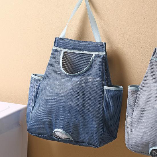 Wisząca torba do przechowywania Oddychająca Wielokrotnego użytku Bez wiercenia Wytrzymała Wygodna Oszczędność miejsca Poliester Wiszący na ścianie Organizer na worki na śmieci Artykuły kuchenne