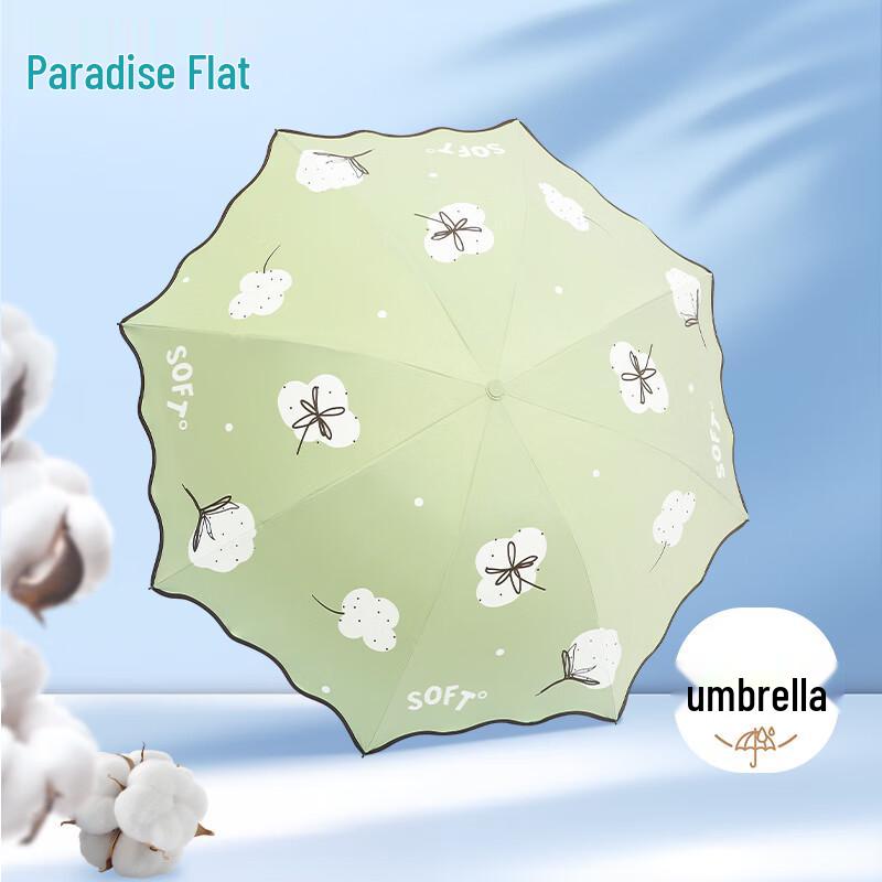 Tiantang 3-Fold UV Protection Floral Sun Rain Umbrella