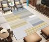 Modern Geometric Plaid Striped Print Carpet Home Living Room Sofa Floor Mat Bedroom Room Decoration Soft Floor Mat Door Mat
