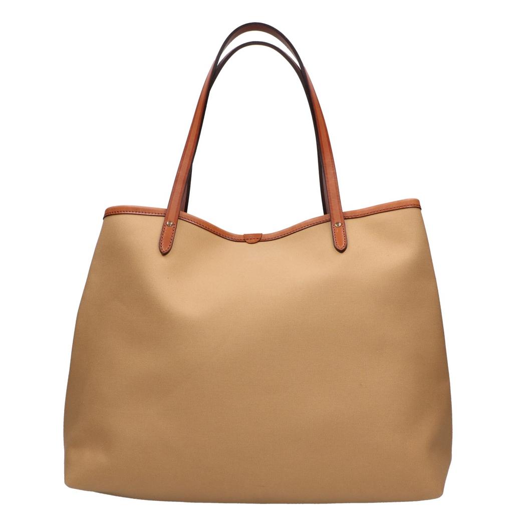 Felisi 16-27 Canvas x Leather Tote Bag beigeUsed