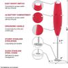 Montalatte Elettrico Schiumatore Macchina Schiuma Caffè Frullini Miscelatore Portatile Montalatte Cucina Strumento per Mescolare Accessori