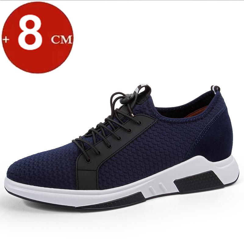 

Скрытая 8см Сетчатая Мужская Обувь для Лифта Мужские Кроссовки 2025 Лето Дышащая Увеличивающая Рост Спортивная Повседневная Обувь Мужская Выше Поднимающая 37