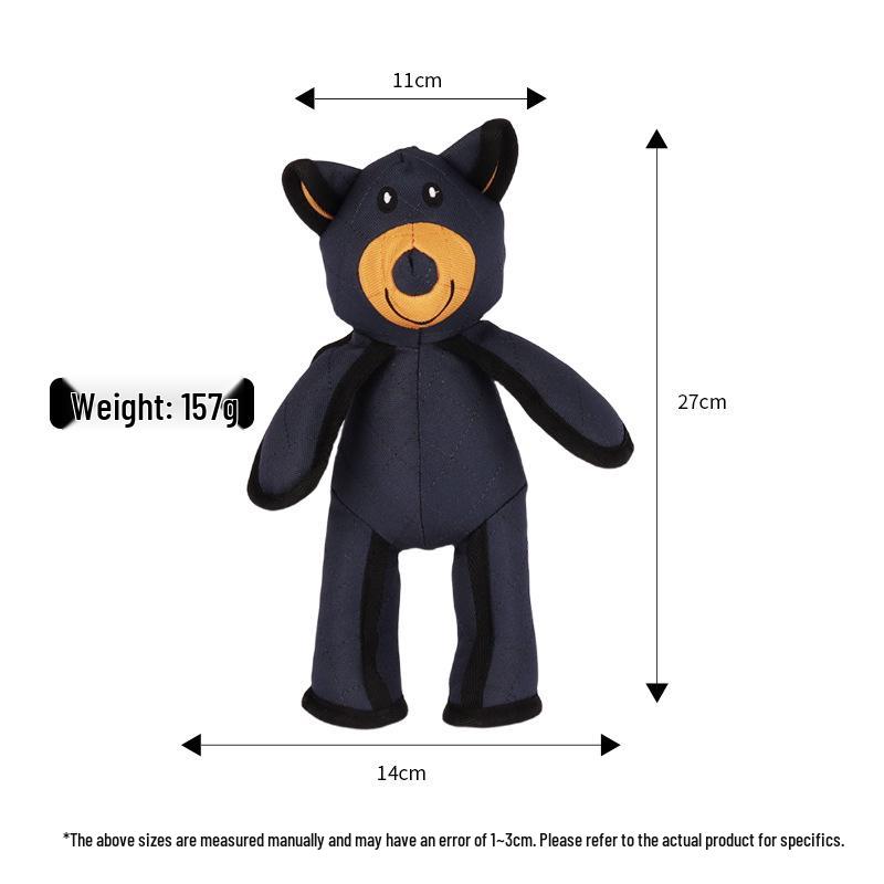 

Durable Oxford Cloth Dog Teething Toy - Sounding Bear Shape синий