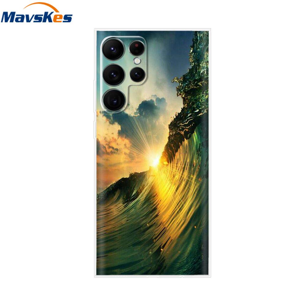 For Samsung Galaxy S22 Ultra Case Silicone Soft Clear Bumper Back Cover For Samsung S22 Ultra Cases For Samsung S22 Ultra Fundas