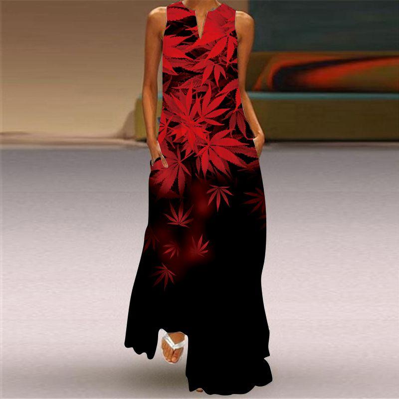 Phoenix Dress Chinese Style Retro Chinese Sleeveless Cheongsam Red Dress Stage Show Elegance Elegant Dress