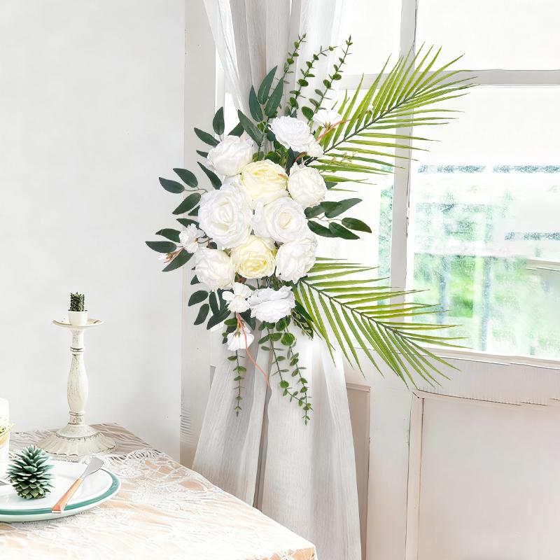 Grenzüberschreitender künstlicher Blumengirlande im pastoralen Stil Hochzeits-Hoteldekoration Geburtstagsfeier Heimdekoration Hängende Blumen