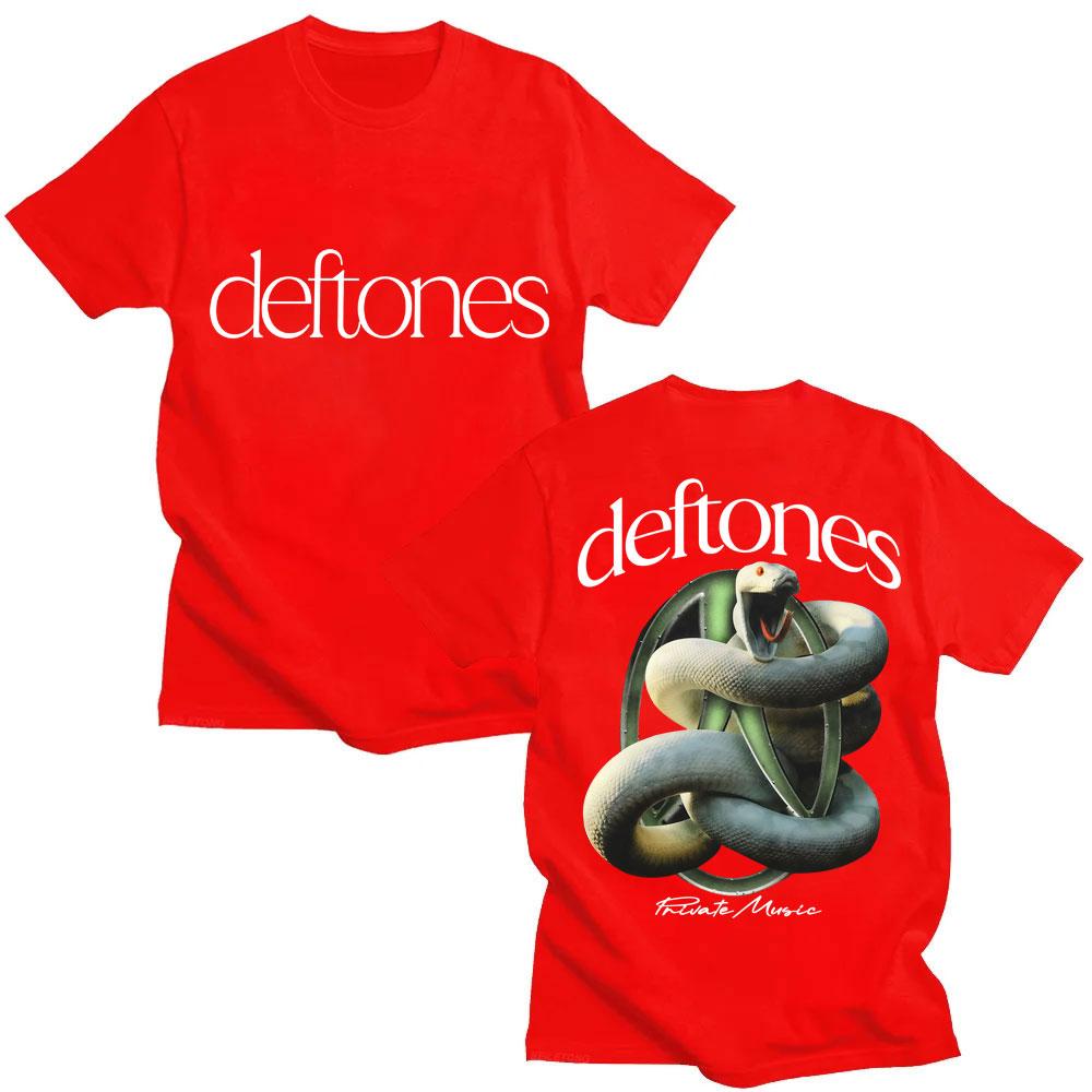 

Vintage Rock Band Deftones Private Music Album T Shirt Snake Fashion Vintage Punk Men Women T-shirt Cotton Oversized Casual Tees S